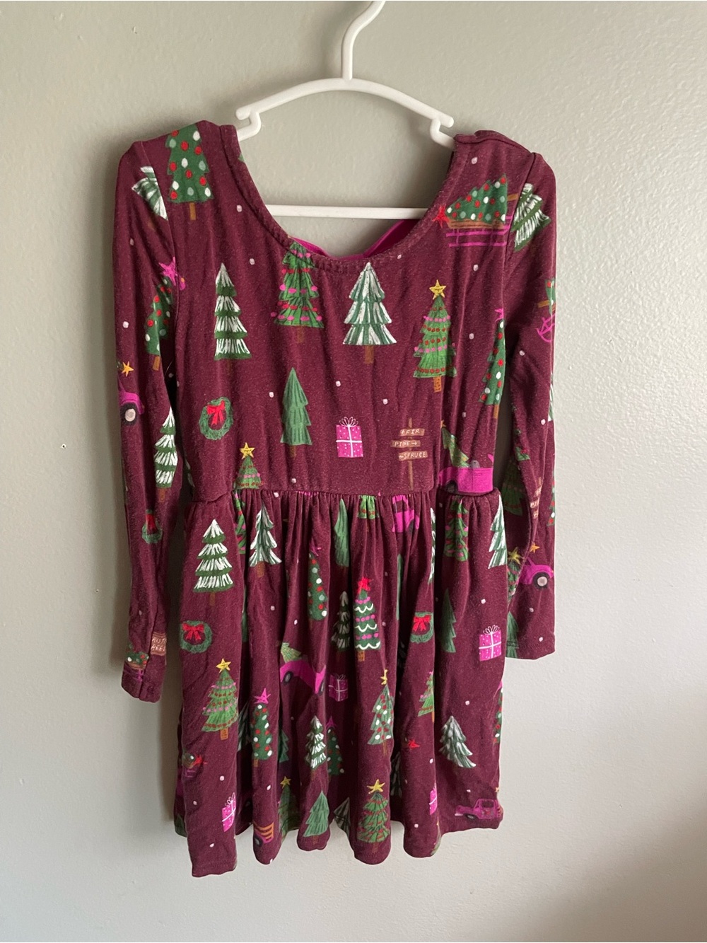 4T Little Sleepies Christmas Tree Dress